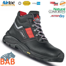 UP-UA10584 Gravel Sicherheitsknöchelschuh aus Leder S3