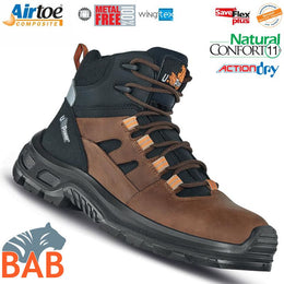 UP-UC10094 Jazz Sicherheitsknöchelschuh aus Leder S3