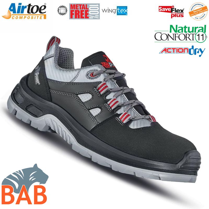 UP-UC20014 Corner Sicherheitshalbschuh aus Leder mit Überkappe S3