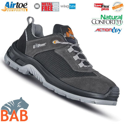 UP-UC20036 Twister Sicherheitshalbschuh aus Veloursleder S1P