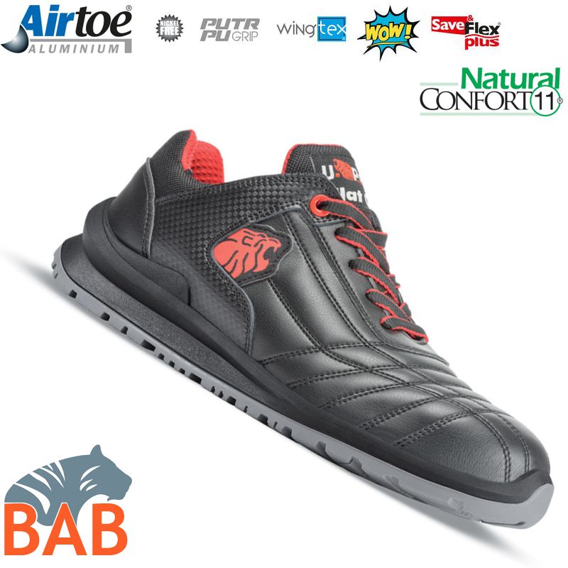 UP-UF20046 Ari moderner Sicherheitshalbschuh aus Microfaser S1P