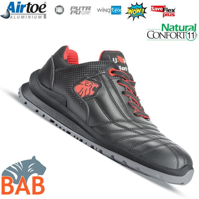 UP-UF20046 Ari moderner Sicherheitshalbschuh aus Microfaser S1P