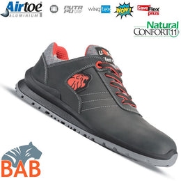 UP-UF20084 Bjorn robuster Sicherheitshalbschuh aus Pull-Up Leder S3