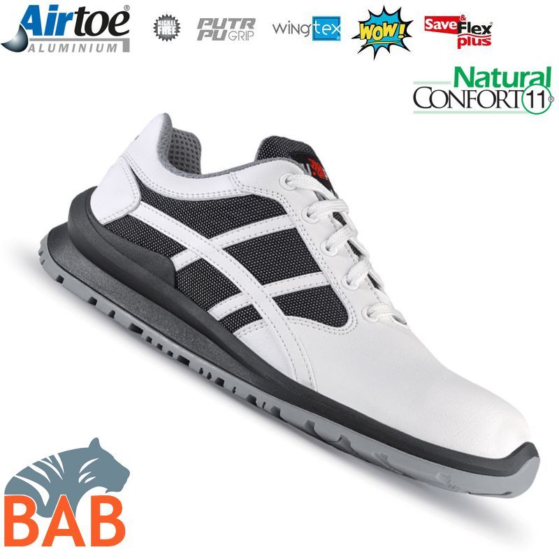 UP-SOPO-UF20216 Mika moderner Sicherheitshalbschuh aus Microfaser S1P Gr. 41