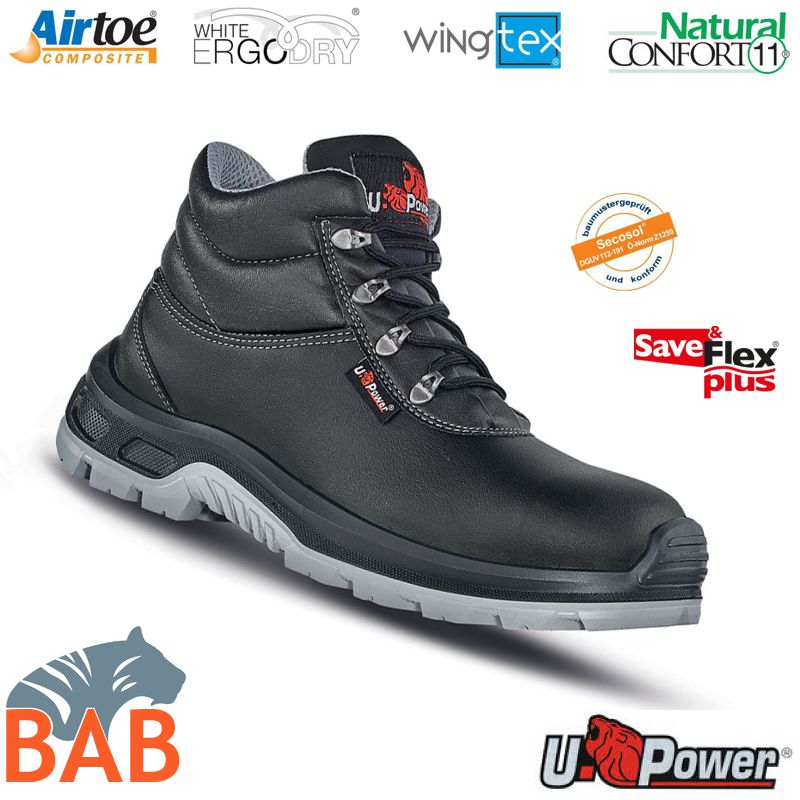 UP-UW10164 Enouch  Sicherheitsknöchelschuh  S3 schwarz