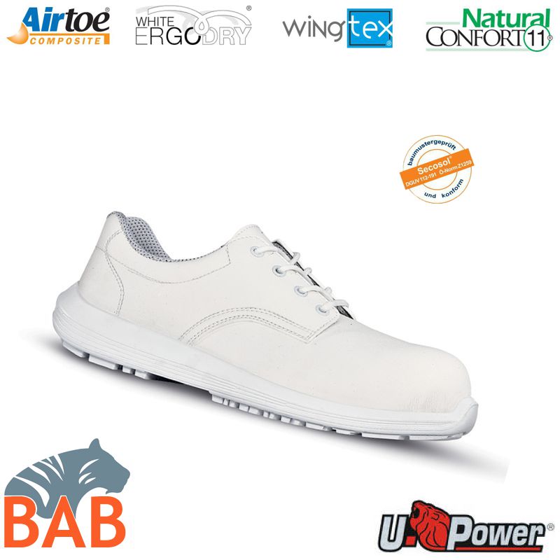 UP-UW20021 LAB Grip Sicherheitshalbschuh S1 weiss