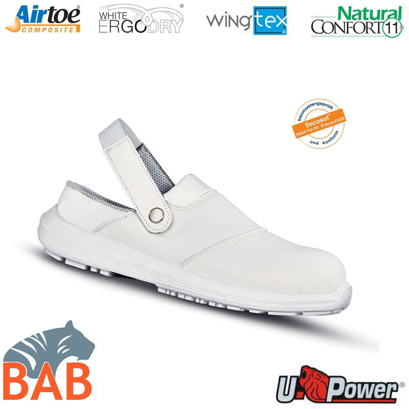 UP-UW60021 Sinergy Grip Sicherheitsclog SB weiss