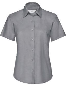 R-SOPO-Z-933F Collection  Damen Oxford Bluse silbergrau Gr.3XL, 4XL
