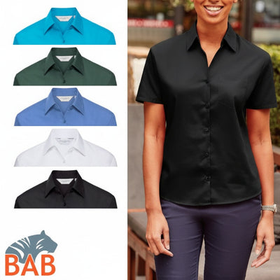 R-SOPO-Z 935F Damenbluse schwarz und blau Gr.XS, 2XL