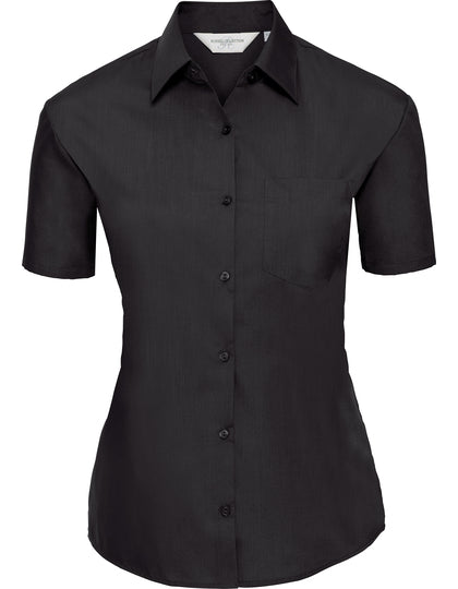 R-SOPO-Z 935F Damenbluse schwarz und blau Gr.XS, 2XL