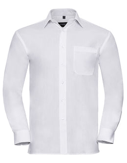 Russell Collection 936M Men's Lang Arm Classic Pure Cotton Poplin Hemd S-4XL