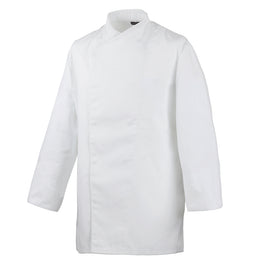 E-218-20 HACCP-Kochjacke langarm, mit Druckknöpfen, Innentaschen, weiß