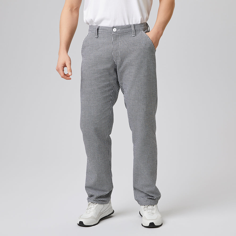 E-301-11 Herren-5-Pocket Hose, Pepita, Baumwolle