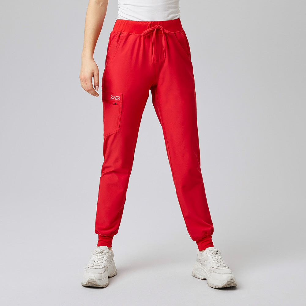 E-703-74 Sportsline Damen-Schlupfhose, slimfit in rot, graphit, königsblau