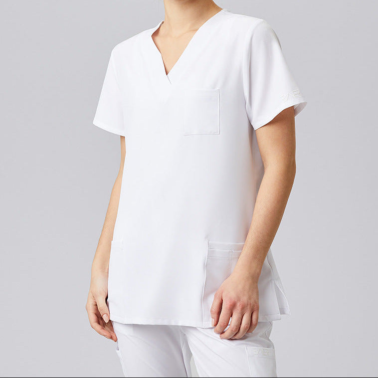 E-704-74 Sportsline Damen-Kasack, regular fit, weiß
