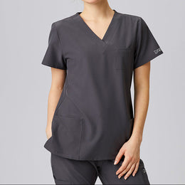 E-704-74 Sportsline Damen-Kasack, regular fit in rot, graphit, königsblau