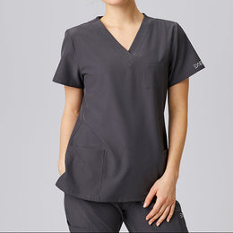 E-704-74 Sportsline Damen-Kasack, regular fit, weiß