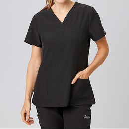E-704-74 Sportsline Damen-Kasack, regular fit, weiß