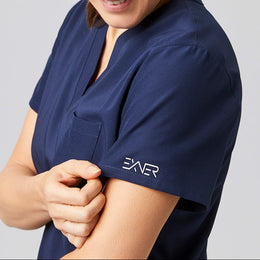 E-704-74 Sportsline Damen-Kasack, regular fit in rot, graphit, königsblau