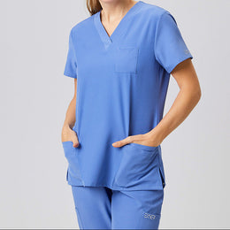 E-704-74 Sportsline Damen-Kasack, regular fit in rot, graphit, königsblau