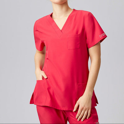 E-704-74 Sportsline Damen-Kasack, regular fit in rot, graphit, königsblau