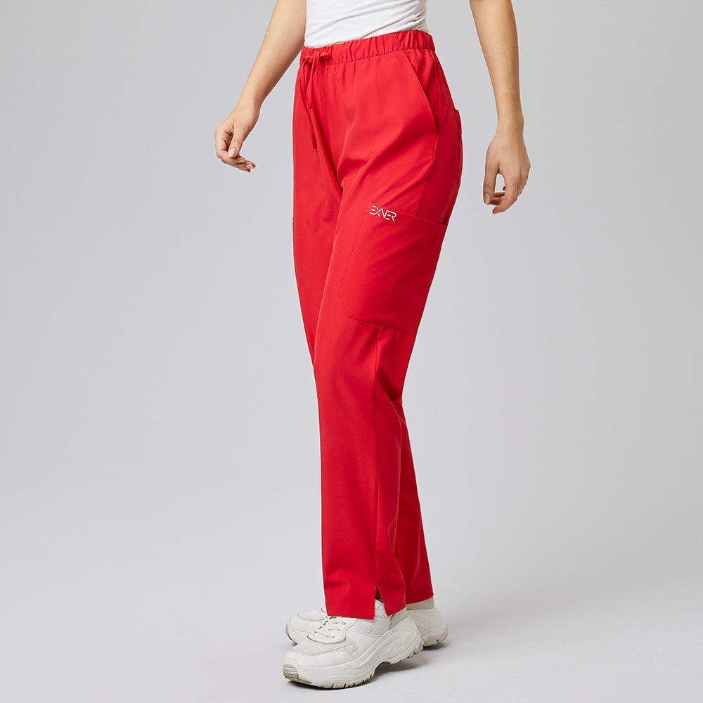 E-705-74 Damen Schlupf-Hose, regular fit in rot, graphit, königsblau