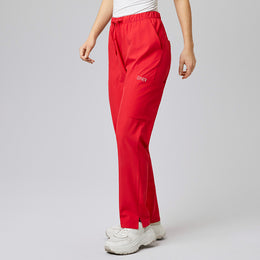 E-705-74 Damen Schlupf-Hose, regular fit in rot, graphit, königsblau