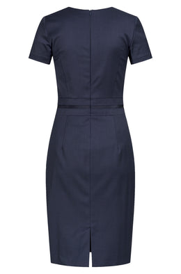 Greiff MODERN 1064 Damen-Etuikleid schwarz, hellgrau, dunkelblau