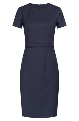 Greiff MODERN 1064 Damen-Etuikleid schwarz, hellgrau, dunkelblau
