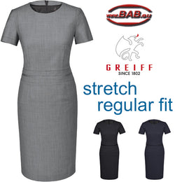 Greiff MODERN 1064 Damen-Etuikleid schwarz, hellgrau, dunkelblau