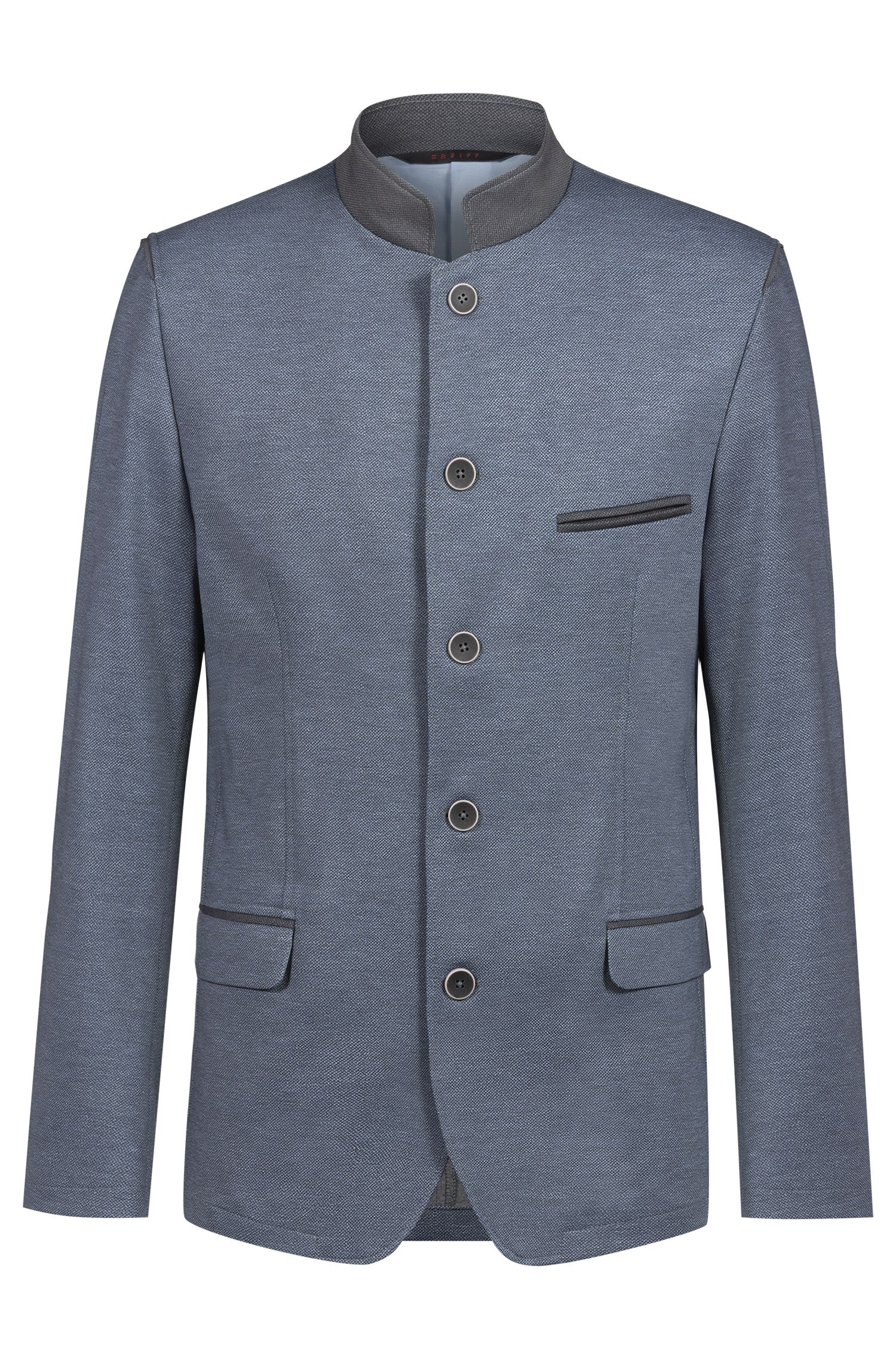 Greiff Landhaus 11000 Herren-Jerseysakko, Regular Fit, grau