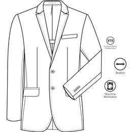 Greiff  MODERN 1125 Herren Sakko Regular Fit, pinpoint