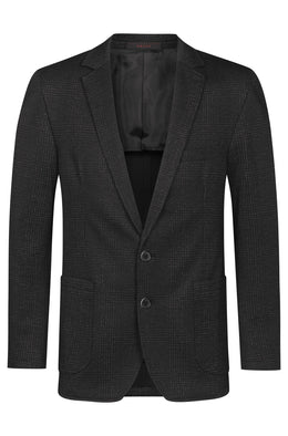 Greiff Casual 1139 Herren Jerseysakko, glencheck Regular Fit