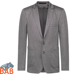 Greiff Casual 1139 Herren Jerseysakko, glencheck Regular Fit