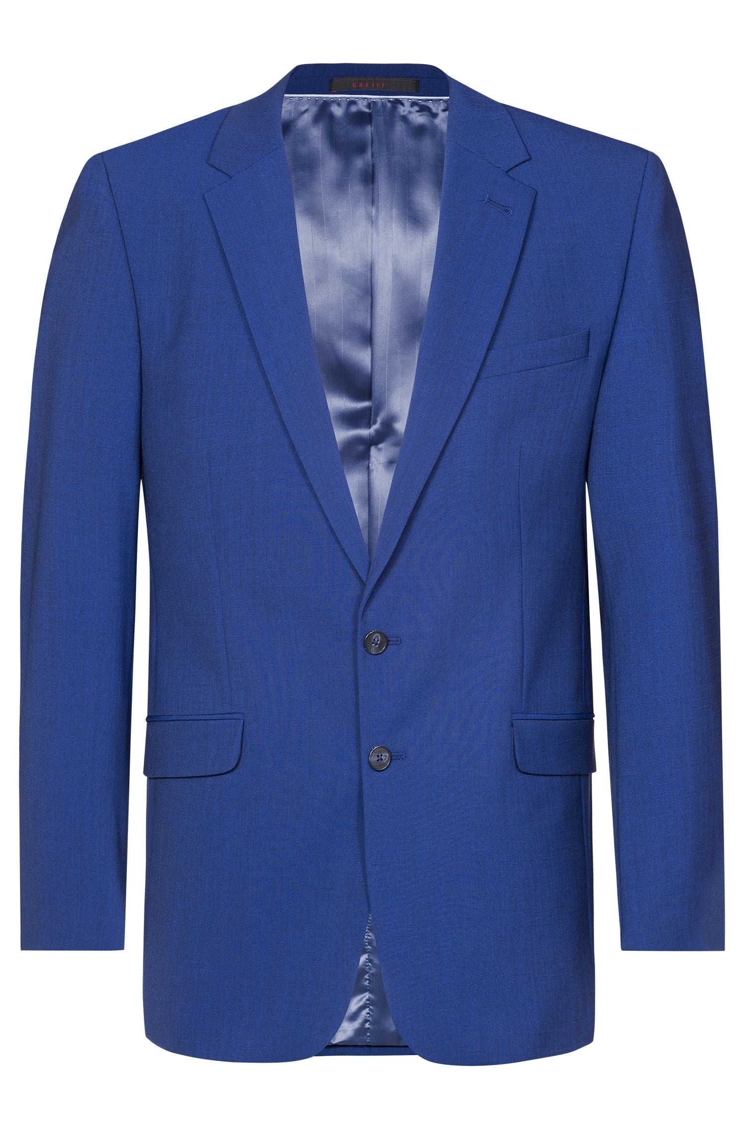 Greiff Premium 1142 Herren Sakko, Regular Fit, italian blue