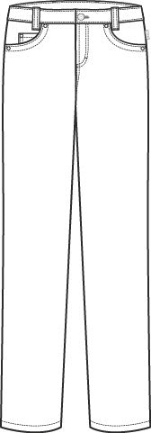 Greiff Care 1318 Herrenhose Five-Pocket Form, Regular Fit, weiss