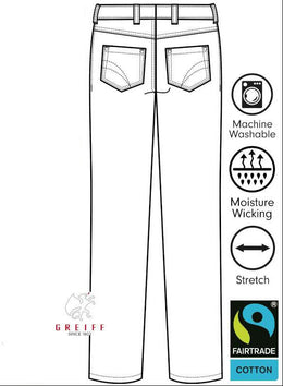 Greiff Care 1318 Herrenhose Five-Pocket Form, Regular Fit, weiss