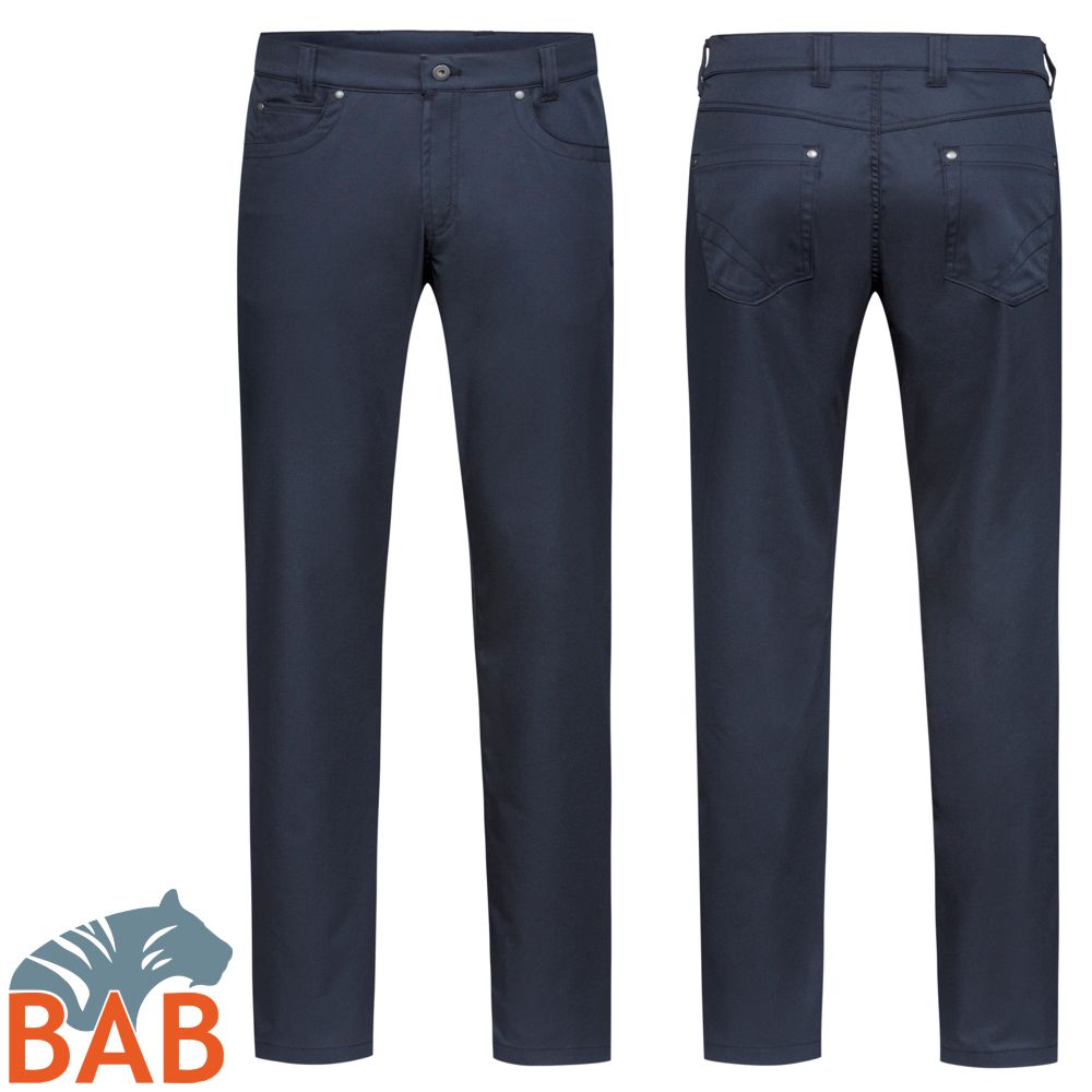 Greiff Casual 1318 Herrenhose Stretch Regular Fit Five-Pocket marine