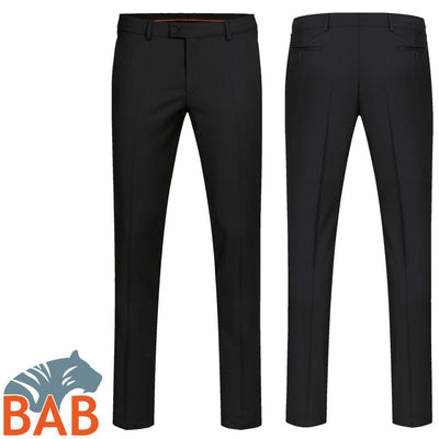 Greiff Modern 1327 Herren-Hose Regular Fit Stretch schwarz, hellgrau, dunkelblau
