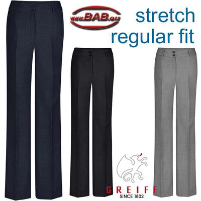 Greiff MODERN 1357 Damenhose Regular Fit schwarz, dunkelblau. hellgrau