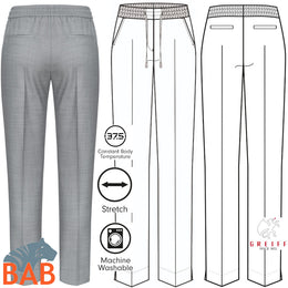 Greiff Modern 1361 Damenhose-Joggpants Regular Fit, Stretch