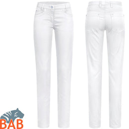 Greiff Care 1372 Five Pocket Damenhose Regular Fit, weiß