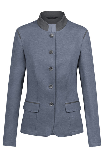 Greiff Landhaus 14000 Damen-Jerseyblazer, blau/grau, Regular Fit