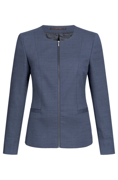 Greiff Modern 1429 Damen Blazer Regular Fit , pinpoint mit Reißverschluss