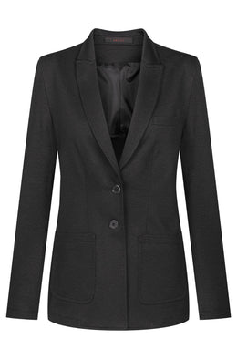Greiff Casual 1449 Jersey-Damen Blazer, Regular Fit, meliert