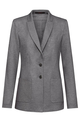 Greiff Casual 1449 Jersey-Damen Blazer, Regular Fit, meliert