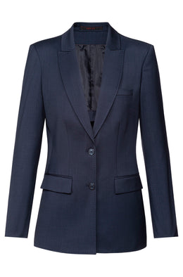 Greiff Modern 1451 Damen Langblazer Regular Fit, schwarz, dunkelblau, hellgrau