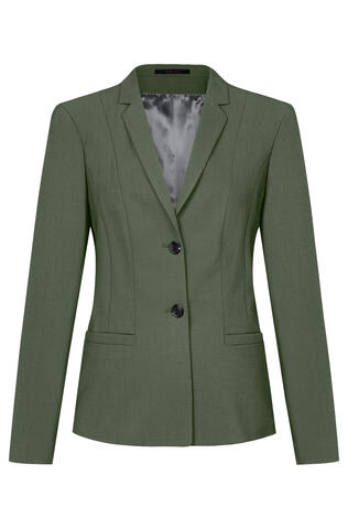 Greiff Premium 1454 Damen-Blazer, Regular Fit, oliv