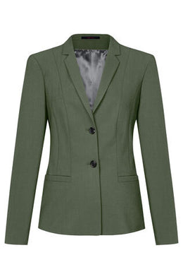 Greiff Premium 1454 Damen-Blazer, Regular Fit, oliv