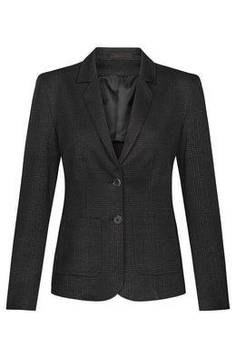 Greiff Casual 1460 Jersey-Damen Kurzblazer, Regular Fit, glencheck